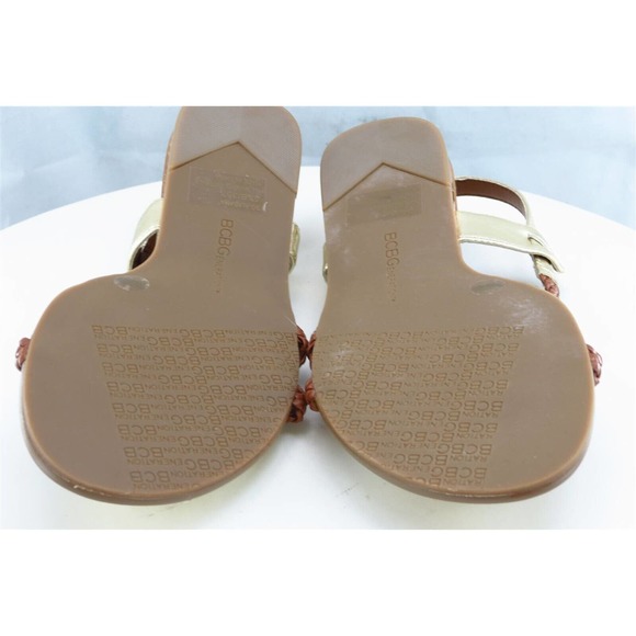 BCBGeneration Sz 5.5 M‎ Brown Strappy Synthetic Women Sandals Alabama - Picture 9 of 9